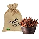 JAIPUR MASALE Star Anise Spice | Whole Chakri Phool | Strong Aroma & Flavor Fresh Spice For Food - 900 gm with Jute Bag gallery image
