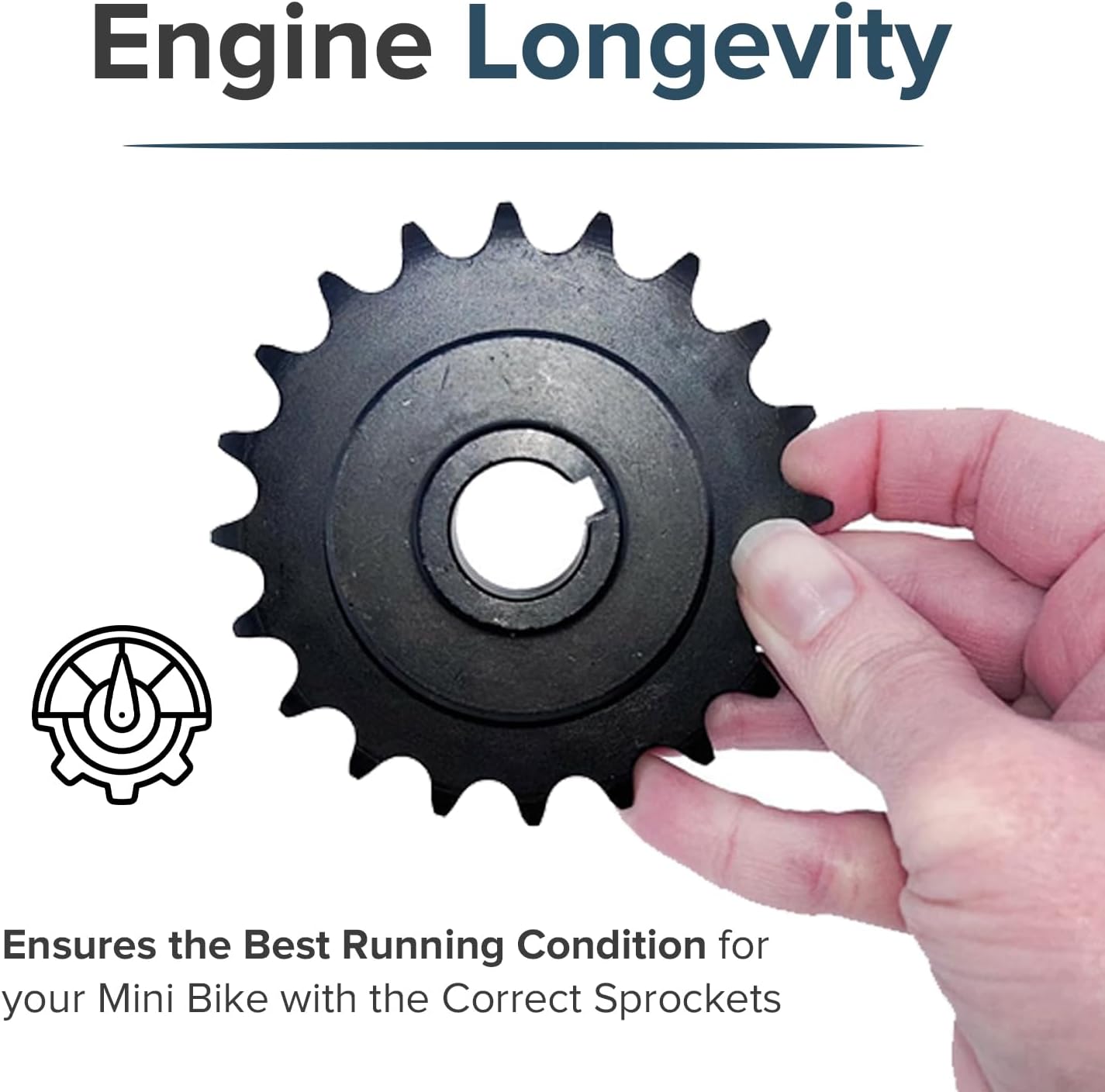 AlveyTech 420 Chain 20 Tooth Sprocket for the Baja Mini Bike MB165 & MB200