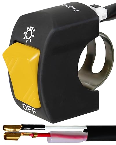 Interruptor de manillar de 78 pulgadas para motocicleta, ATV, etc., interruptor de palanca de motocicleta impermeable para luces, interruptor de