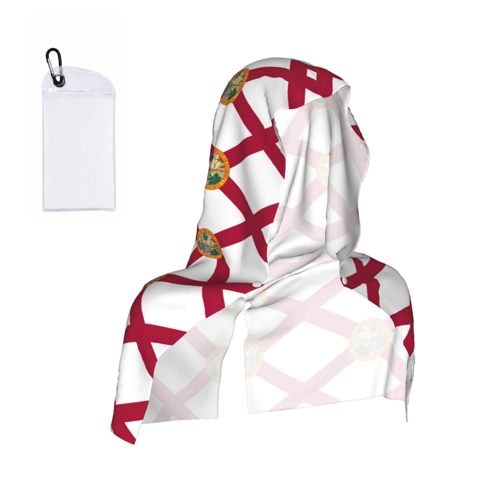 ZYJHYY Florida Flag Print Unisex Swimming Towel Practical Camping Towel Skin-Friendly Cooling Towel For Workout Training