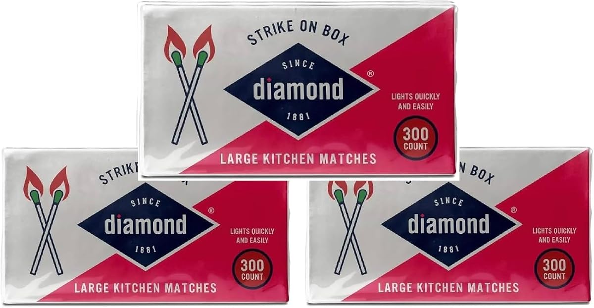 Cajas de fósforos Diamond- Strike ON [3 cajas de 300] (versión original)…= 900 unidades
