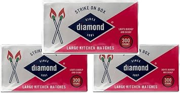 Diamond- Strike ON Box Matches [3 BXS of 300] Original Version...= 900 Count
