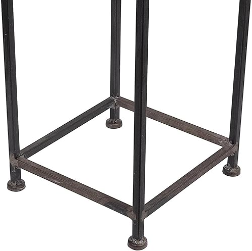 Miniatura 4 de Estante decorativo de leña moderno en forma de casa, ayuda de apilamiento alto para uso en y exteriores, estante de troncos de metal con asa