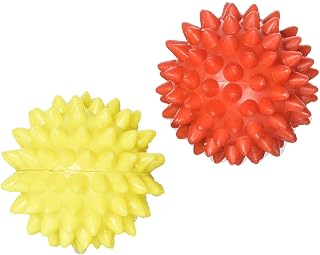 Chaithanya Orthopaedics Ball SHARP Pointed for Hand/Foot Acupressure Massager Set of 2 Pcs, Yellow & Orange Price In India