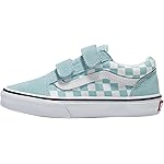 Vans Old Skool V Sneaker Color Theory Checkerboard Canal Blue, Size 1.5 Big Kid