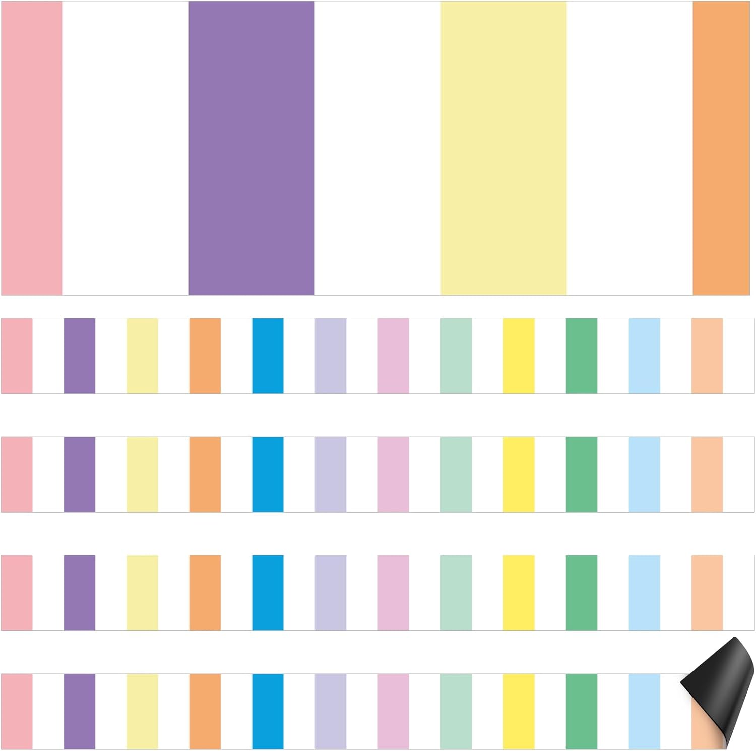 Ireer 24 Pieces Strips Retro Border for