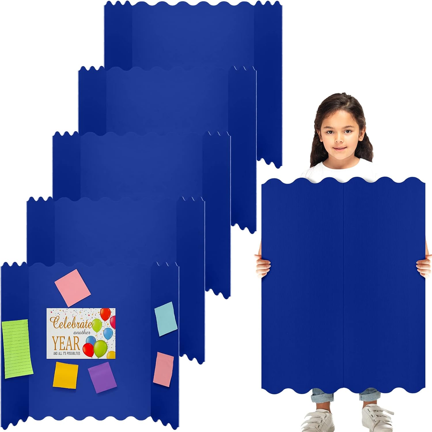 5 Pcs Tri Fold Display Board 36 x 48 Inch Tri Fold Poster