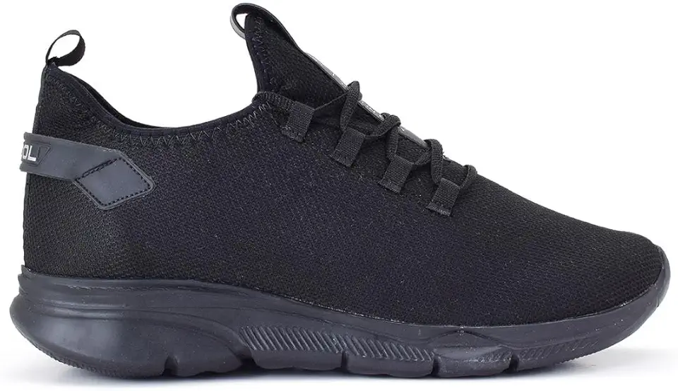 Tênis Preto Tamanho Especial 44 Ao 48 Calce Fácil Leve Sola Eva Soft