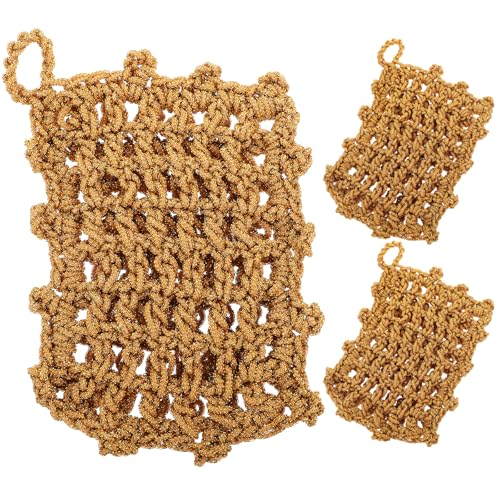 SEWACC 3pièces Éponges à Récurer pour Vaisselle Torchons de Nettoyage Chiffons pour Cuisine Brosse à Récurer pour Salle de Bain Outils de Nettoyage pour Vaisselle