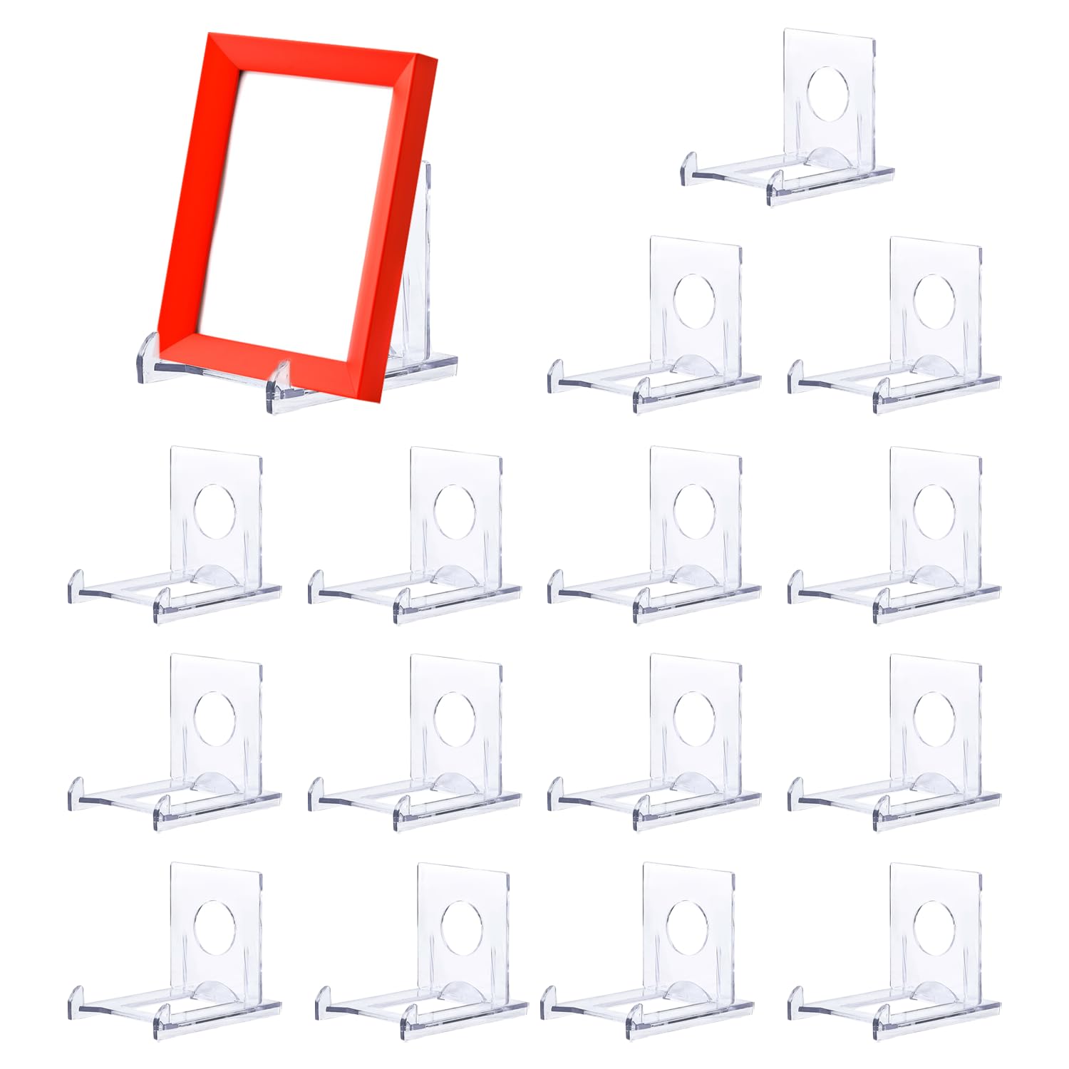 Lot de 15 supports pour assiettes, cartes postales, support en plastique, support photo, support de cadre photo, support décoratif, accessoires de décoration, décoration de façade Lot de 15 supports pour assiettes, cartes postales, support en plastique, support photo, support de cadre photo, support décoratif, accessoires de décoration, décoration de façade