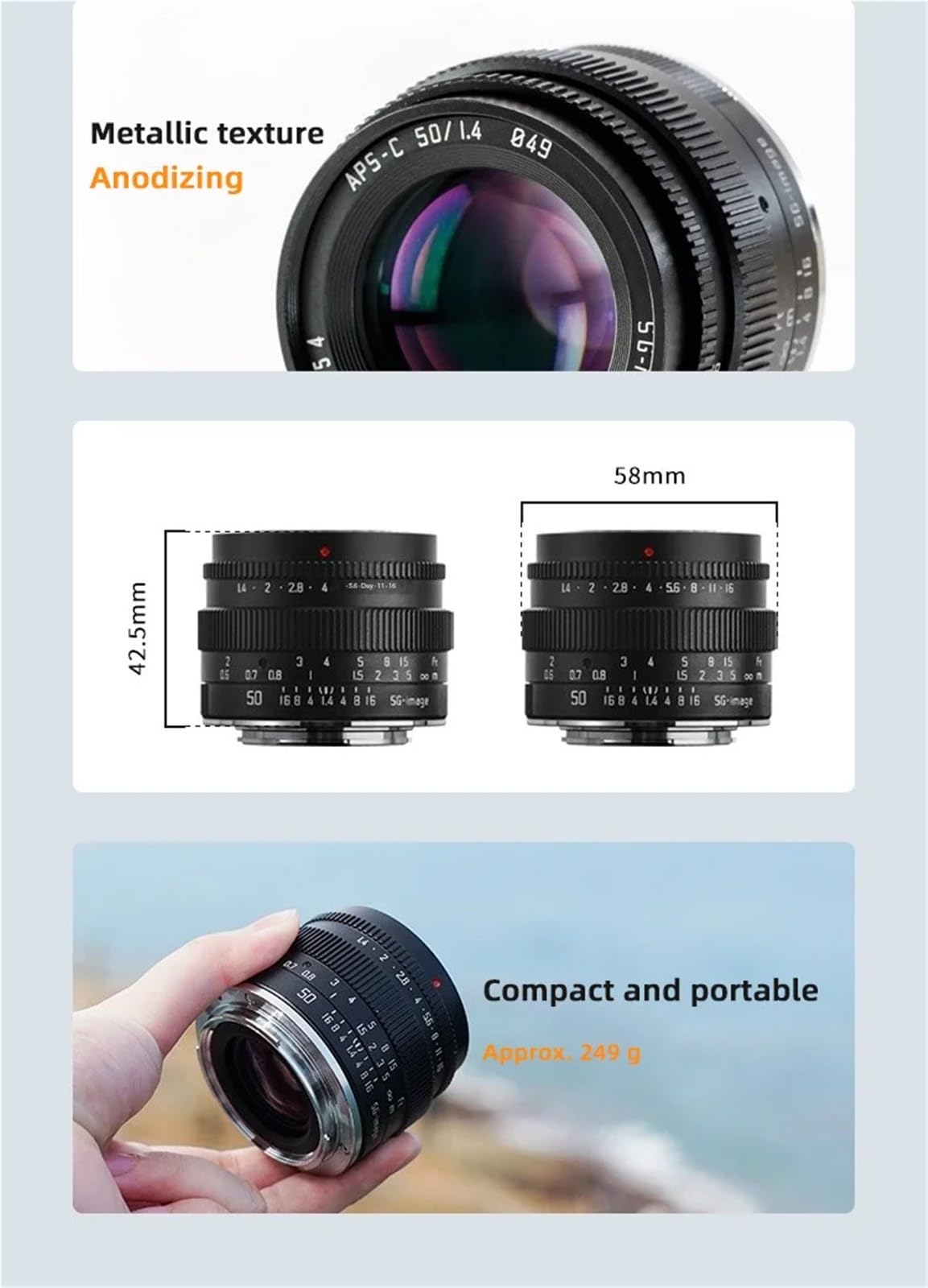 Amazon.co.jp: レンズです： 互換性がありますSony E 50mm F1.4 APS-C