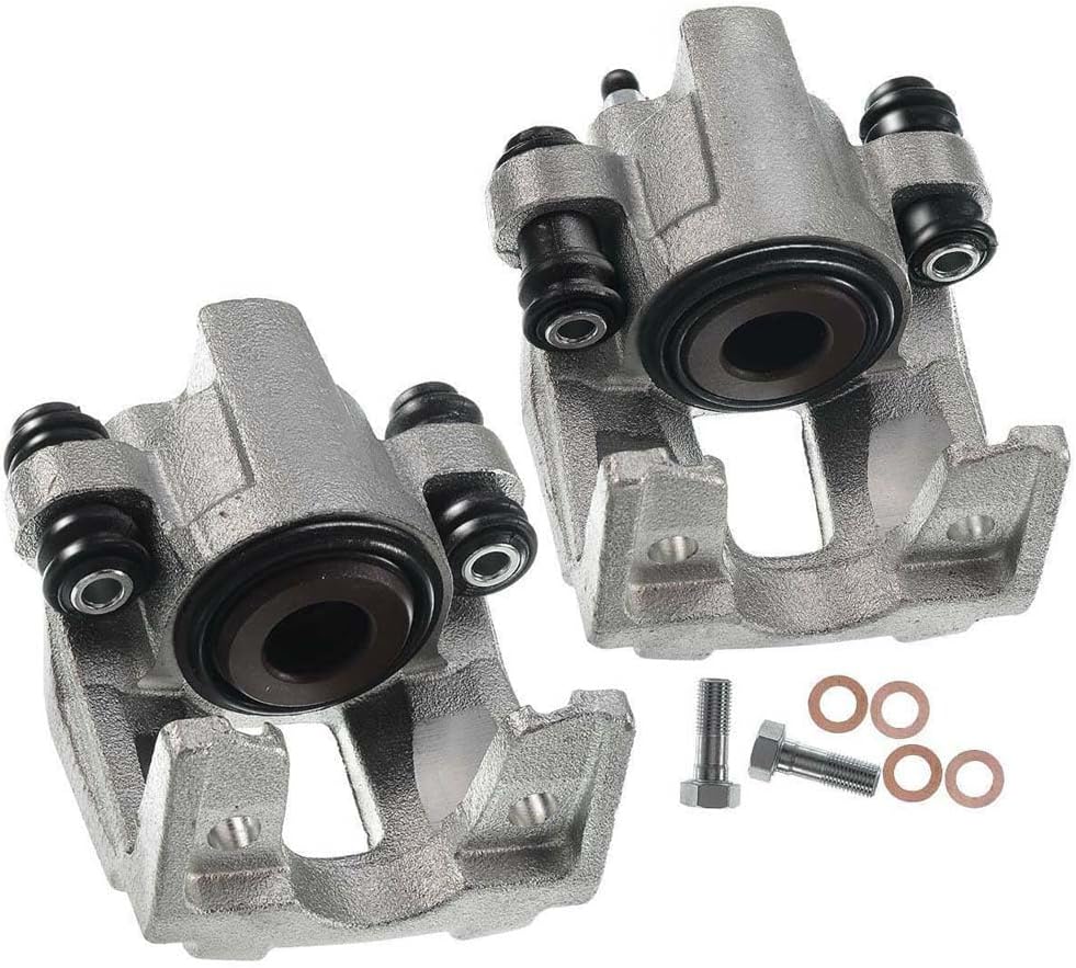 2pcs Disc Brake Caliper Set Rear Left Driver and Right Passenger Side Phenolic for Ford Explorer Mercury Jeep Liberty Wrangler Rear 18-4754, 18-4755
