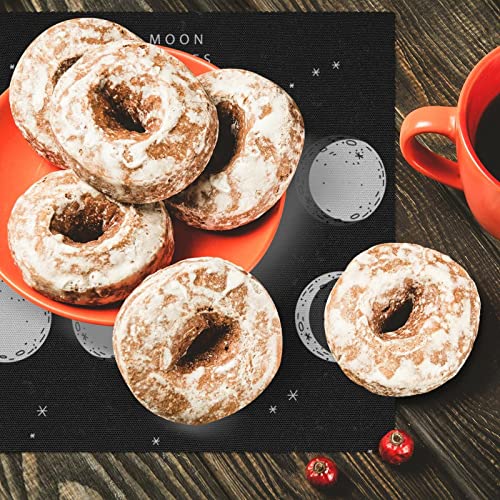 Sets de table phases de lune lot de 4 napperons antidérapants 30,5 cm pour table à manger - 7