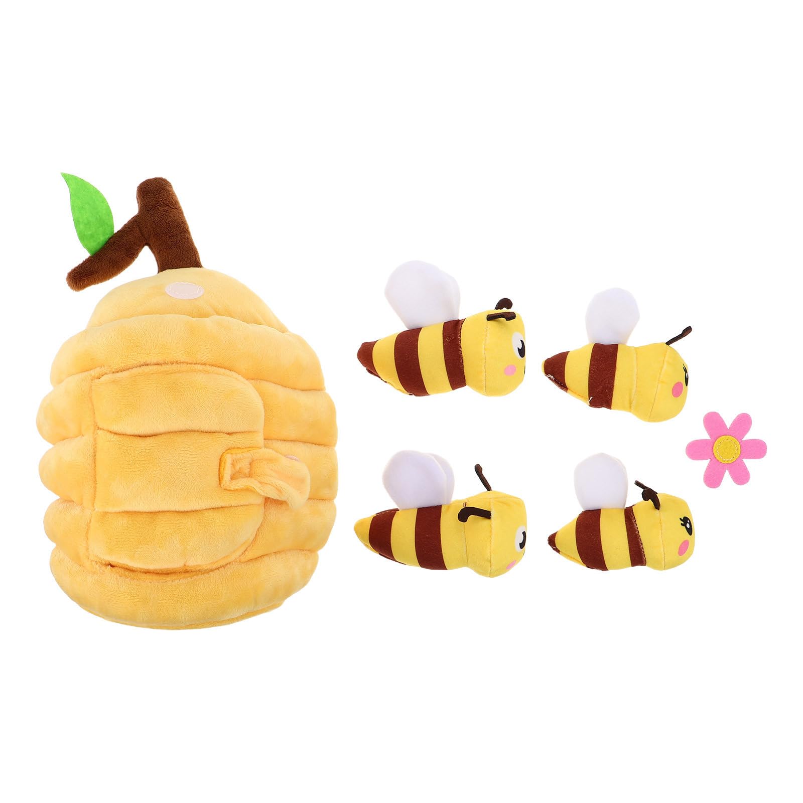 Peluche de abeja interactivo en panal suave para niños 8