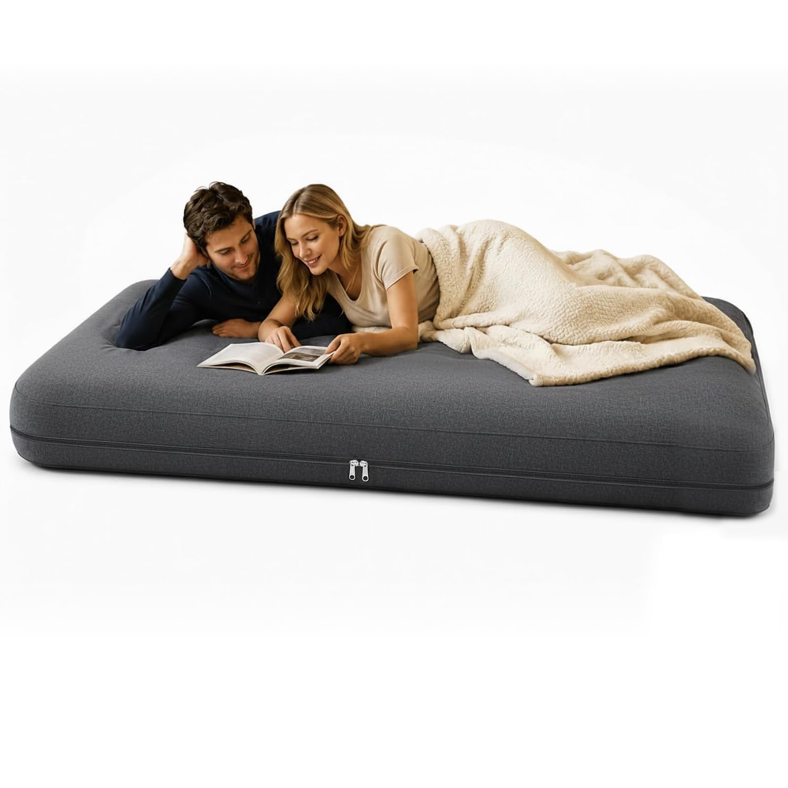 Photo 1 of SETIHTGOE Twin Size Outdoor Daybed Mattress - Dark Gray