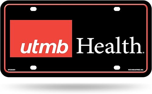 Miniatura 116 de NCAA etiqueta de metal para auto, negro