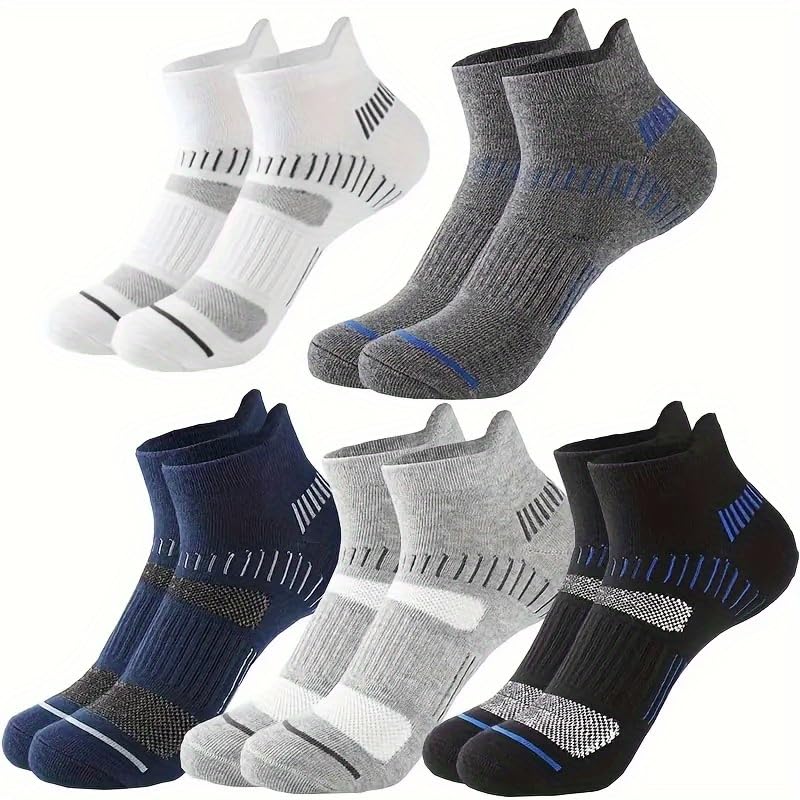 Socks for Men, Suitable for All Seasons, Sweat Wicking and Breathable (5 Pairs)2