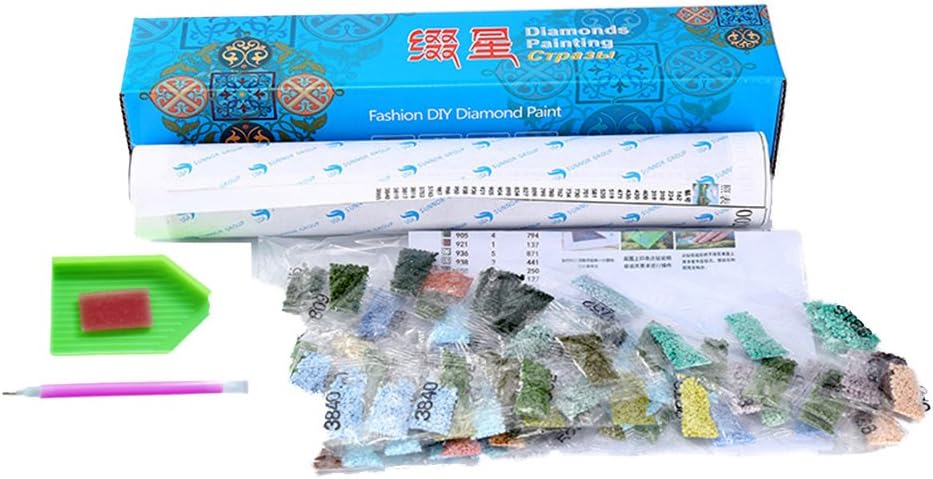 ZEJEUER 5D DIY Diamond Painting Full Drill Flower Pattern Rhinestone Diamond Embroidery Paintings ZS015 (Butterfly & Flowers,25x25cm)