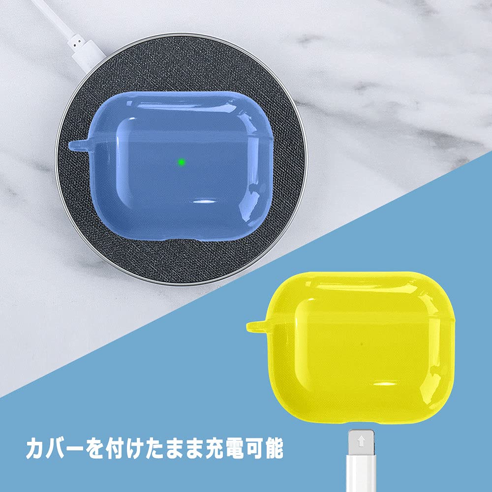 Amazon | AirPods Pro 対応 ケース (ネオンネイビー) airpods エアー