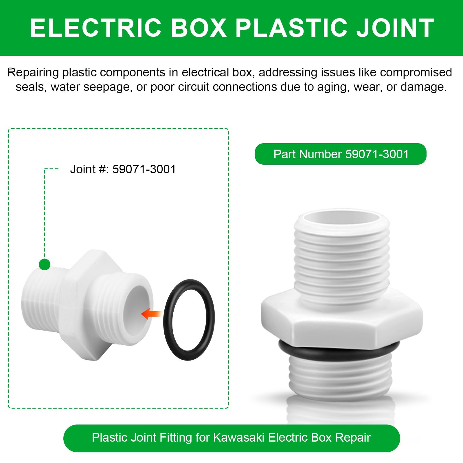 Amazon.com: Plastic Joint 59071-3001 for Kawasaki Jet Ski Parts