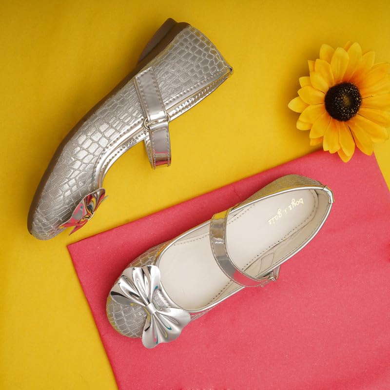 Image of BALLERINAS Kids - Footwear For Girls Comfortable Casual & Function | PU - Material |Design - BG5112| Closure- Velcro