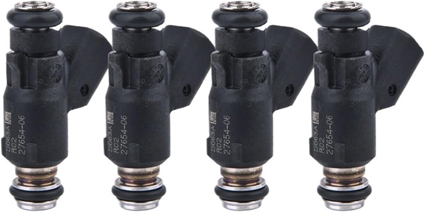 4X 2765406 Fuel Injector Nozzle Compatible with Harley-Davidson 4.9 G/S P/N 27654-06 Car Engine Motorcycle Fuel Injection Valve Direct Replacement Fuel Injection Valve Kit