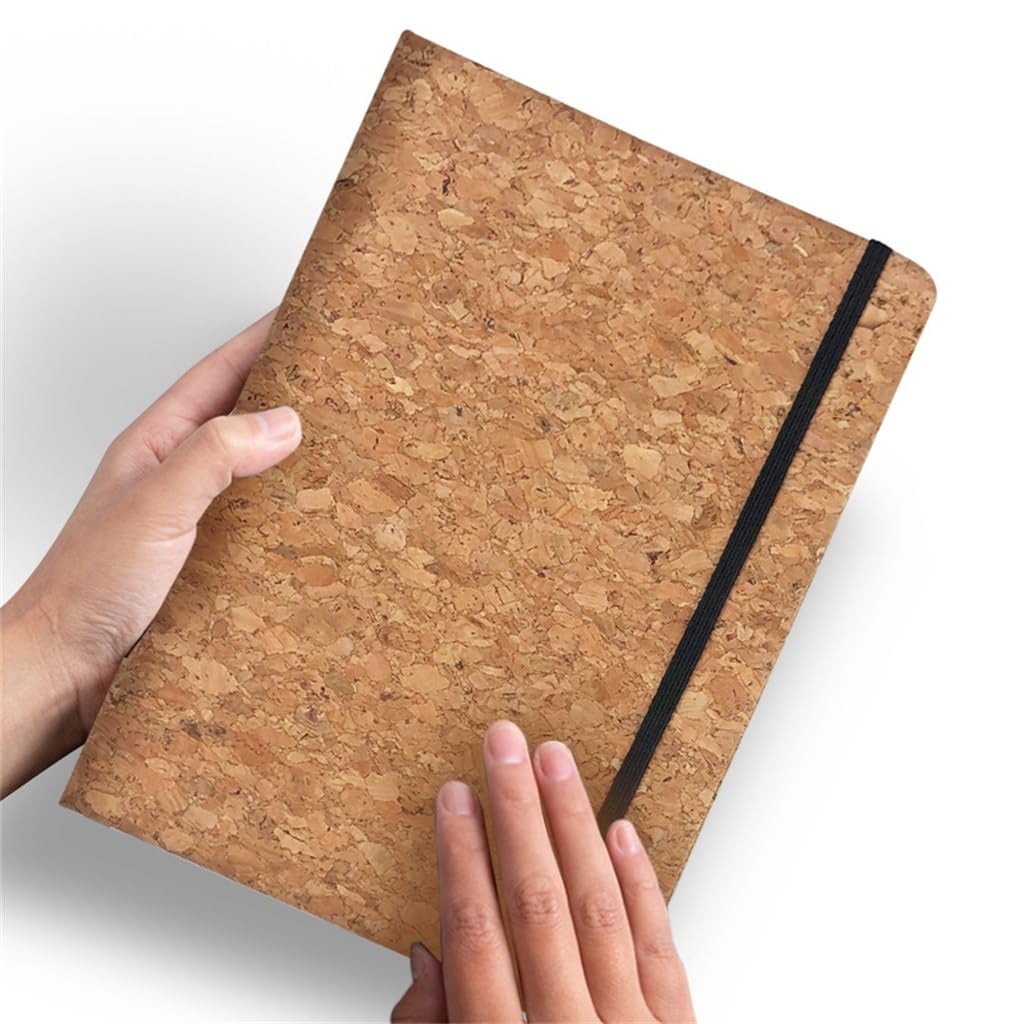Blocco note con rilegatura A5 Quaderno for riunioni Diario aziendale for ufficio Quaderno con venature del legno addensato