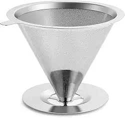 Coador de Café 103 Inox Reutilizável Premium – Filtro Sustentável Sem Papel, Durável, Fácil de Limpar e Econômico, Preserva o Sabor Natural do Café Premum | Buy By Ju