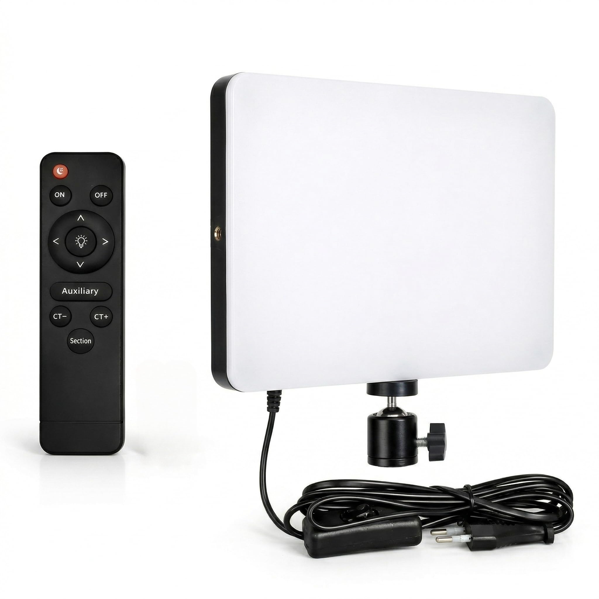 BROLAVIYA Full Screen Fill 11 inch LED Video Light with Remote Control, Adjustable Brightness with 360° Ball Head Mount for Camera, Webcam, Ringlight and Other Accessories (Stand Not Included)-image-29