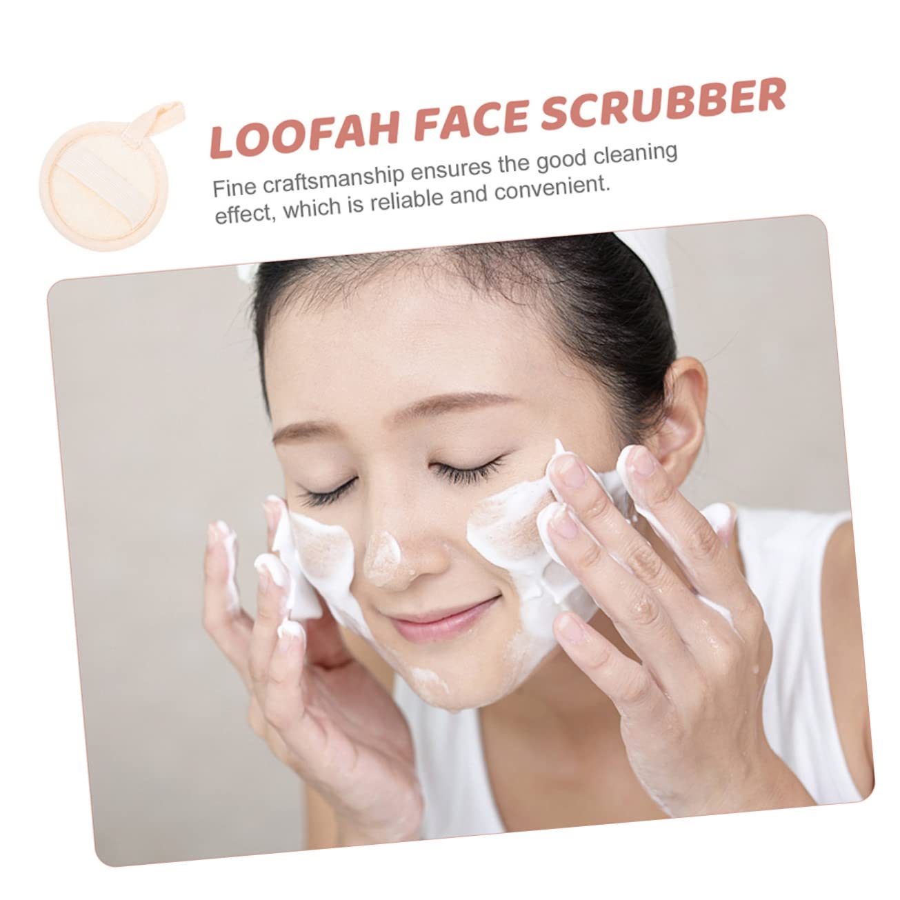 minkissy 40pezzi Spugne Esfolianti Luffa Naturale Per Viso Tappetini Esfolianti Morbidi e Riutilizzabili Per Della Perfetti Per Bagno e Spa