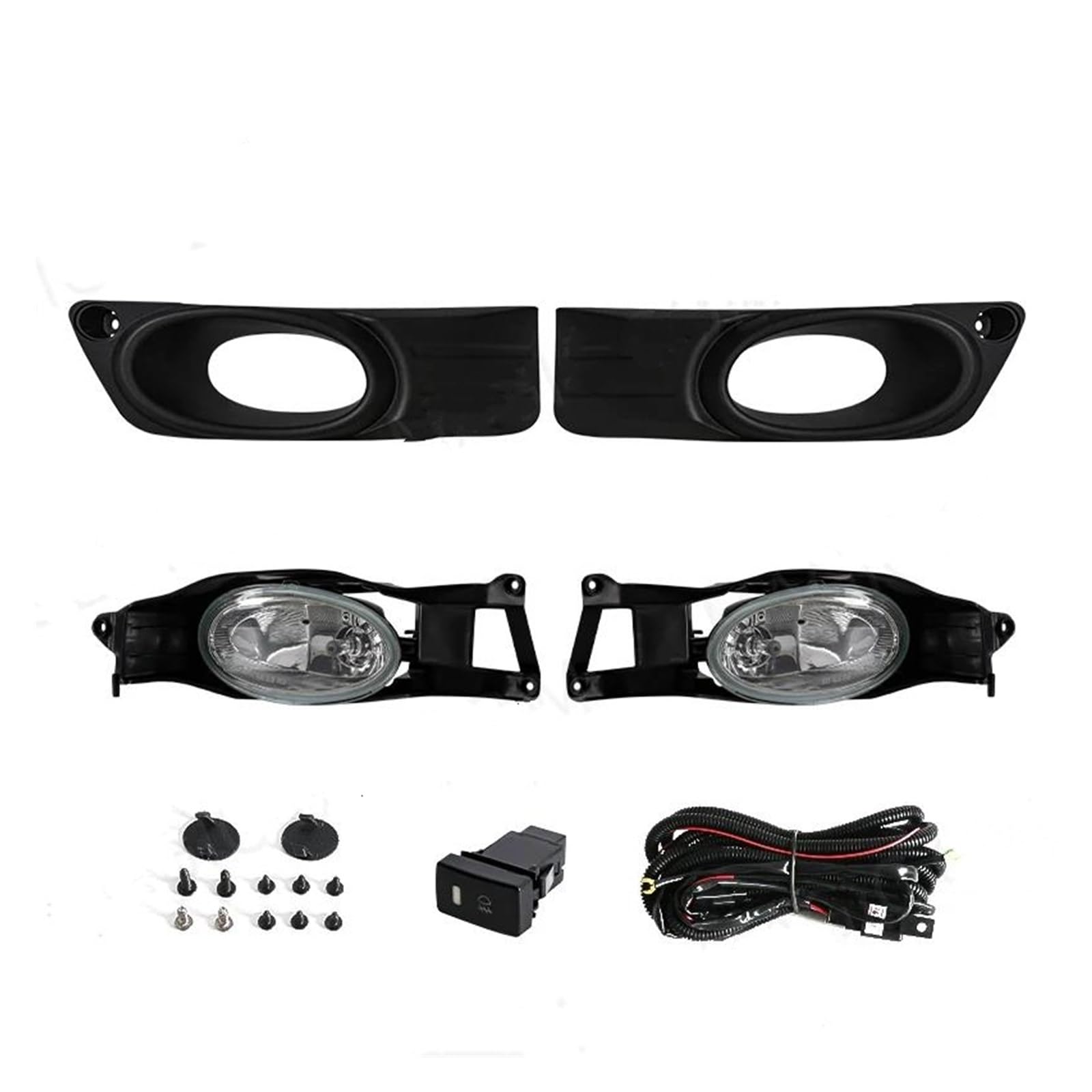 Para Fit Para Jazz Para Shuttle 2011-2016 Faros Antiniebla Halógenos Para Parachoques Delantero De Coche Luces Diurnas LED DRL Faro Antiniebla Trasero Led Impermeable(LED Yellow)