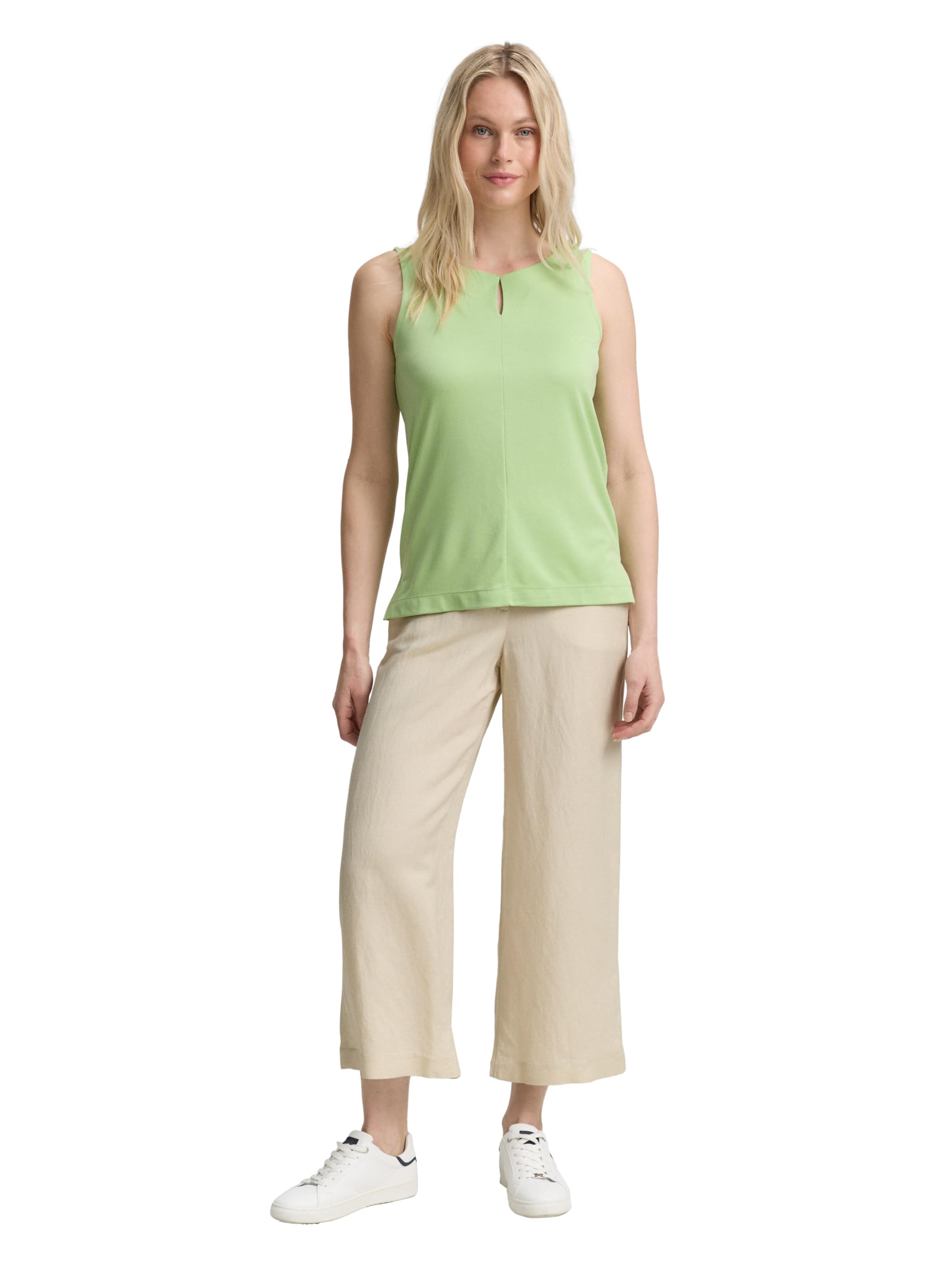 Tom Tailor Damen Culotte Hose mit Leinenanteil