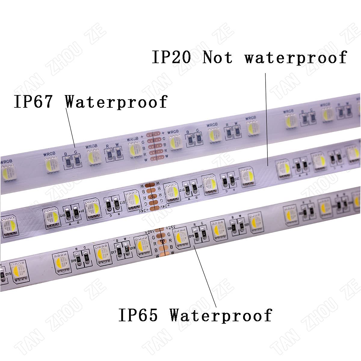 Aftertech® SMD5050 LED STRIP RGB STRIP 12V 60LED / M 300LED 12W / M