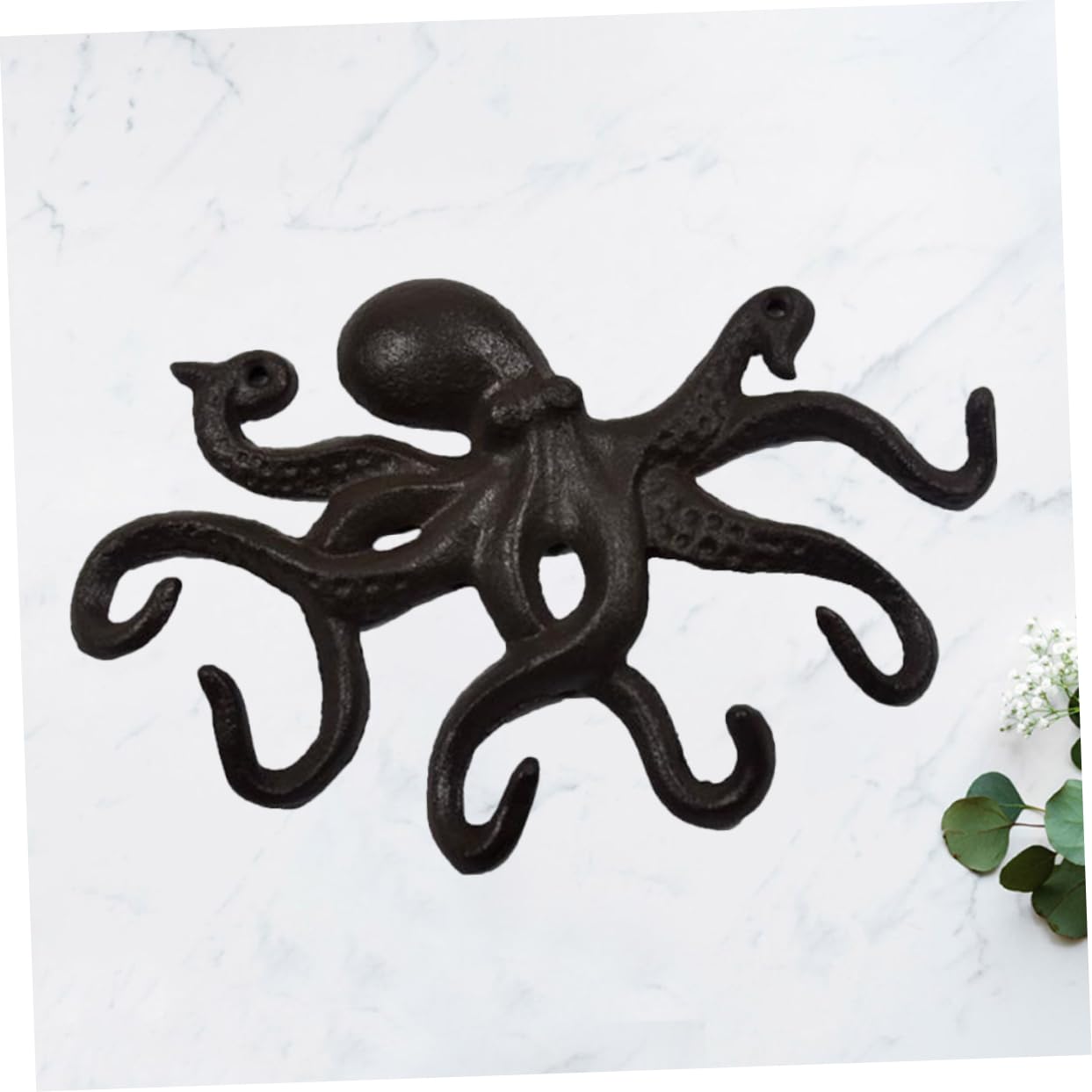 Alipis Gancio Forma di Polpo in Ghisa Gancio per Chiavi Appendichiavi per Casa Soggiorno Ufficio Design Decorativo Riporre Oggetti