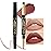 evpct 1Pcs Matte Lip Liner and Lipstick Combo Set Kit for Women, Magic Neutral Lipsticks 24 Hours Original Lipstick and Lips Liner Pencil Stain Gloss Makeup Long Lasting Waterproof, 33 MORE TAUPE
