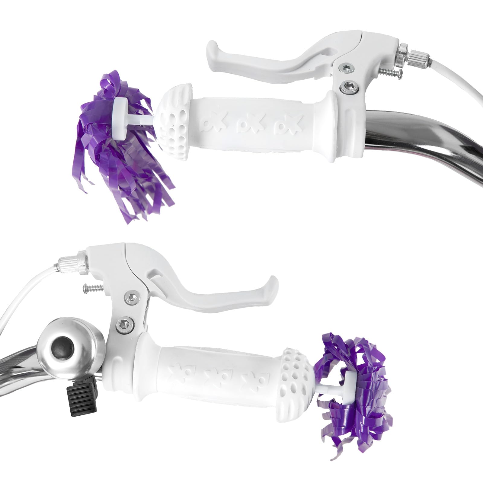 STITCH Little Daisy - Bicicletta per bambini da 3 a 5 anni, 14 pollici, con ruote di supporto con cestino e stelle filanti, colore: Viola
