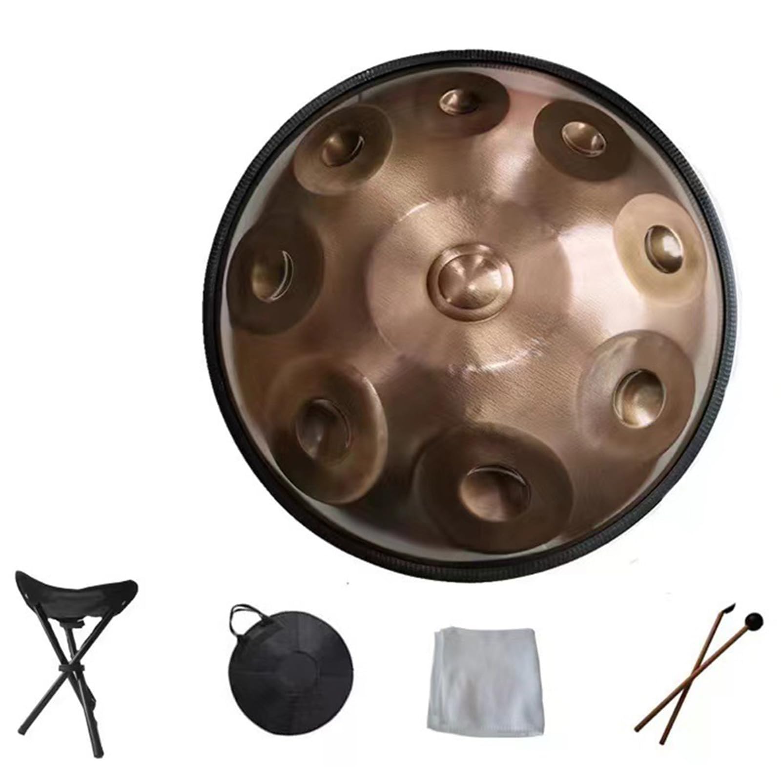 432Hz 10ノート ハンドパン スティールパンスチールドラム銀ハンドドラム Amazon | ハンドパンドラム - ハンドパン スチールドラム