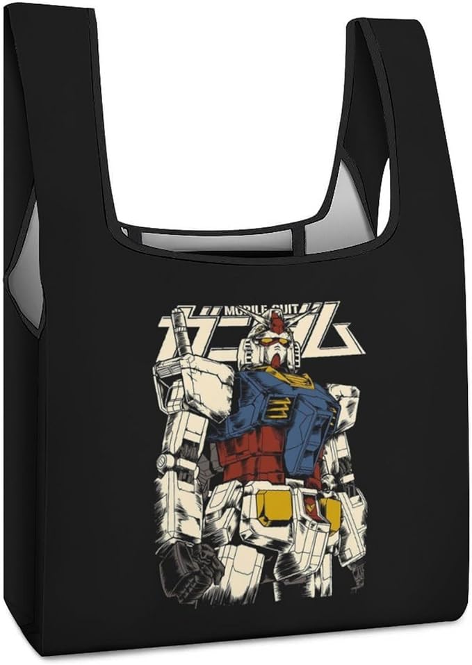 [venker] 機動戦士ガンダム グッズ コンパクト おしゃれ エコバッグ 人気 コンパクトバッグ かわいい ポケットバッグ ショッピングバッグ 折りたたみ 軽量 コンビニバッグ 買い物バッグ 買い物袋 防水 キャラクター 洗える