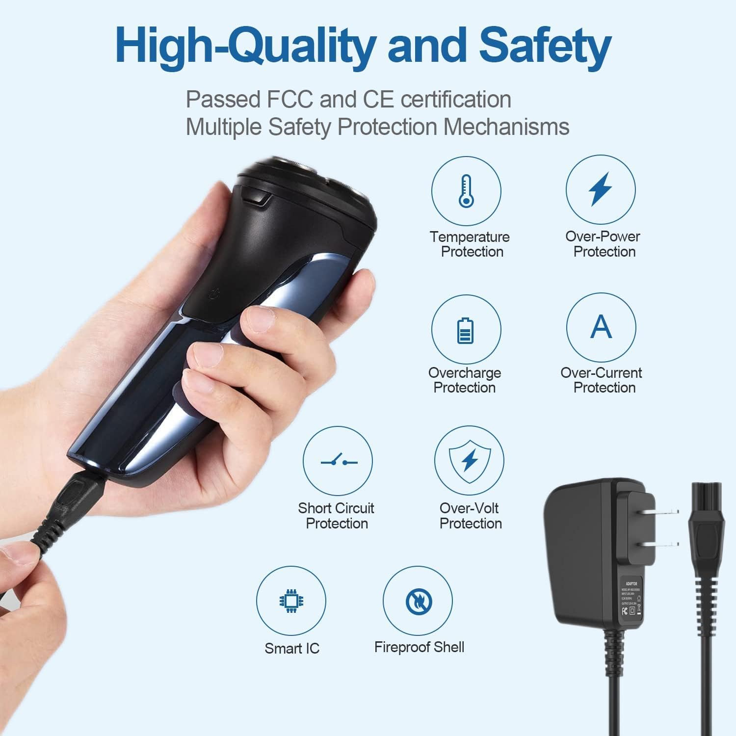 Charger Cord Fit for Philips Norelco HQ8505, Electric Shaver Razor