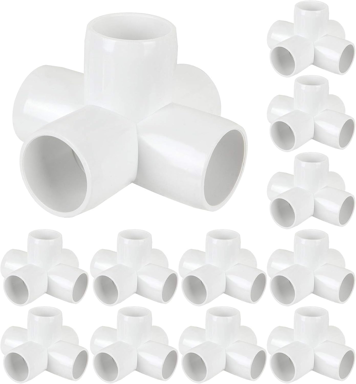 12 Pack 5 Way Pvc Fitting 1 inch Furniture PVC Fittings 5