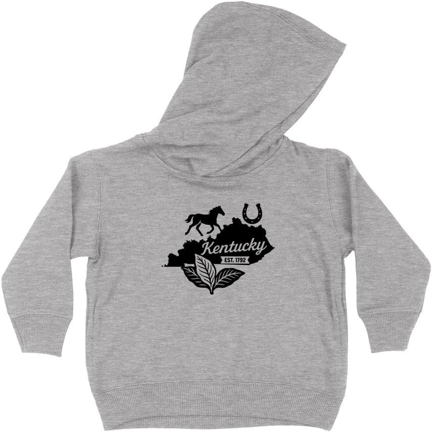 State Shape Kentucky Kids Hoodie Sweatshirt Toddler