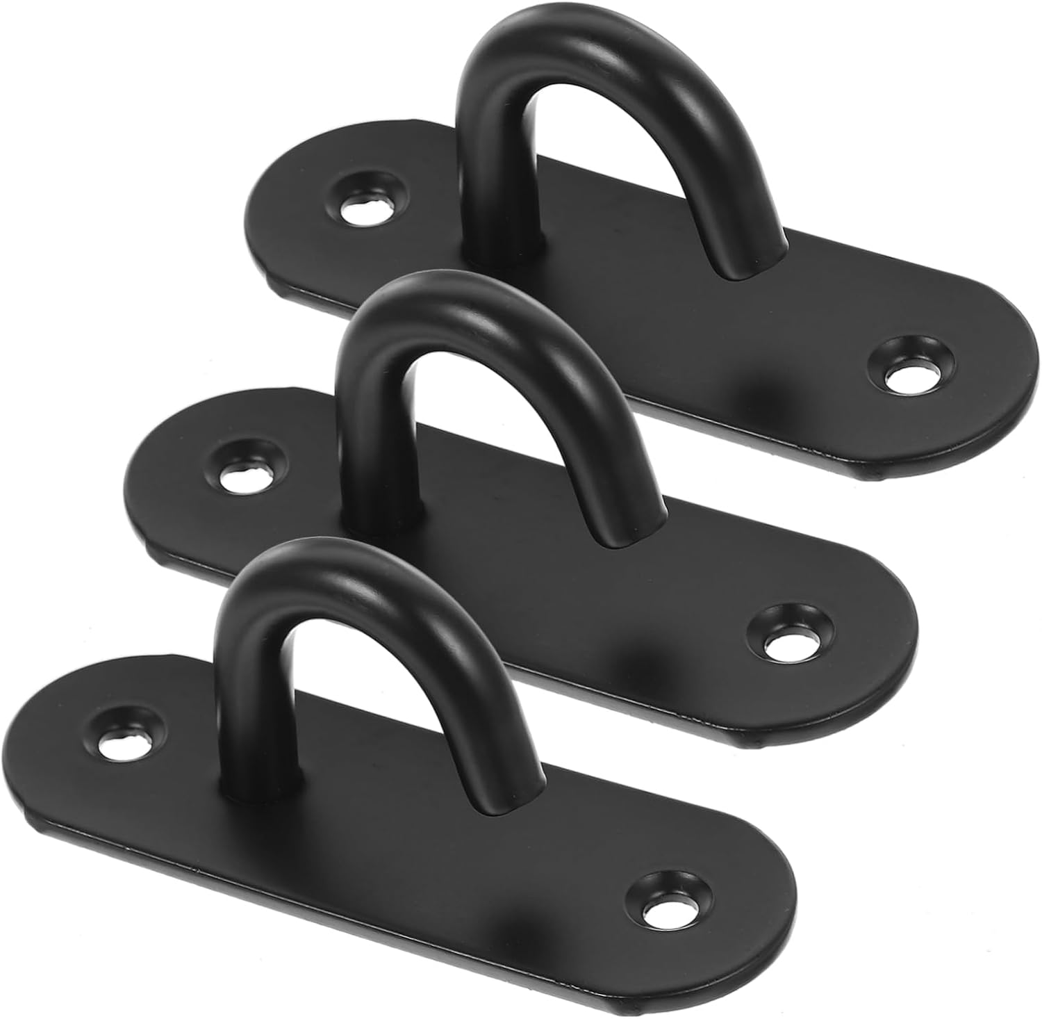 TOYANDONA 3Pcs Stainless Steel Wall Anchor Hooks for Resistance Bands Yoga Strap Fixing Exercise Station Strap Anchor Multipurpose Hanging for Indoor Outdoor Use