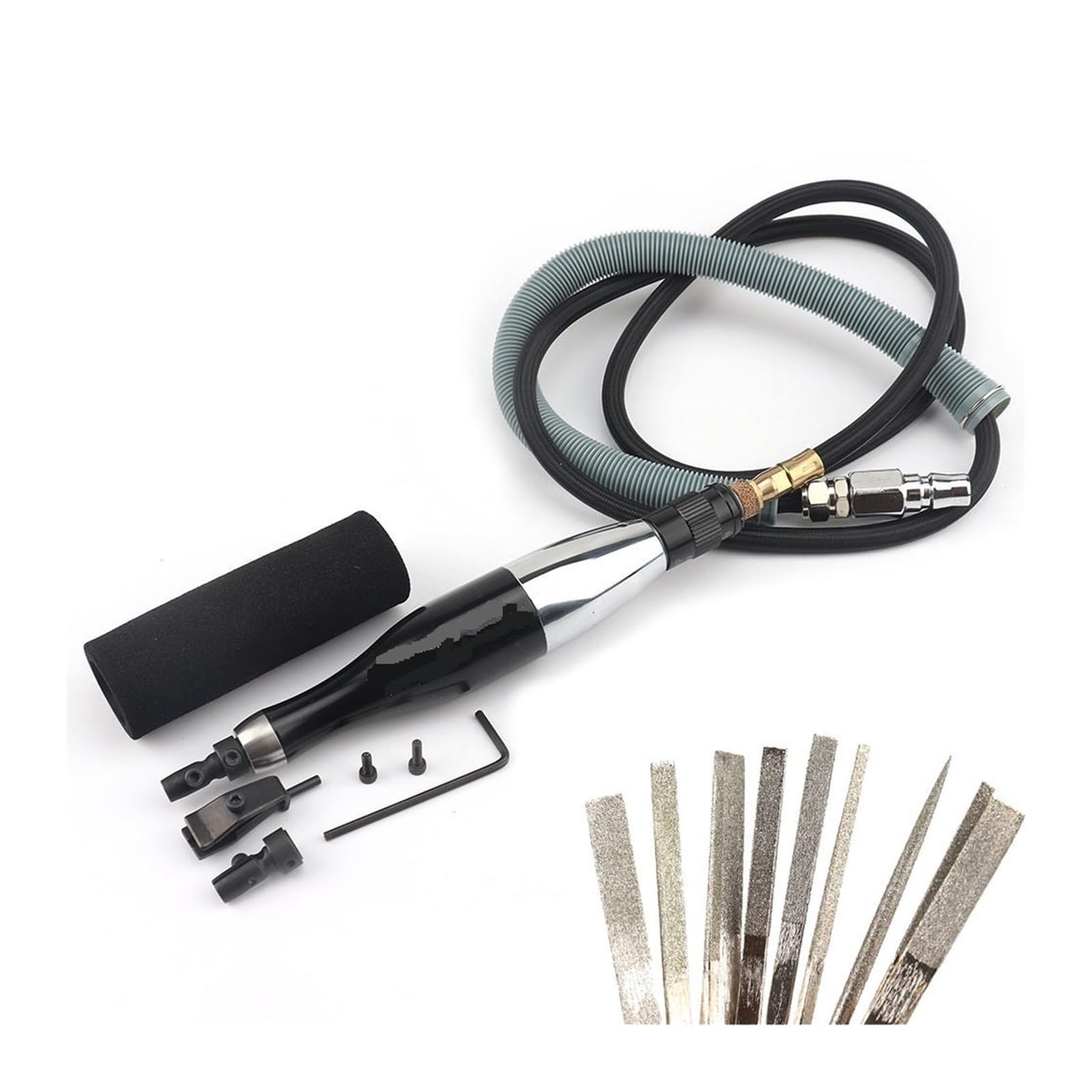 Dcdcd Air Grinder Set 25000Rpm Lapping Grinder Air Lapper Linear Reciprocating Stroke 0.6Mm Ar-06 Air Machine Ceramic Fiber Files