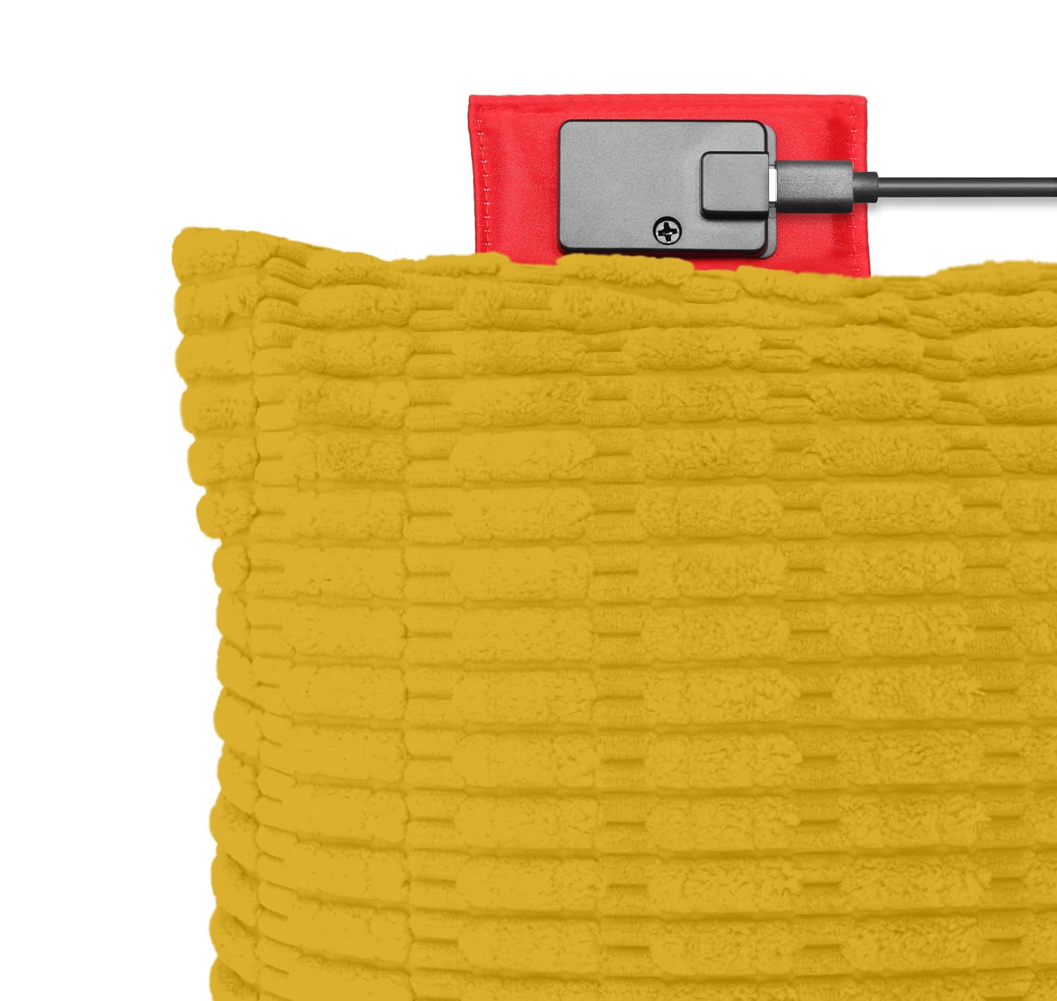 Cuscino riscaldante a cordhosi, tecnologia di riscaldamento a infrarossi, elementi riscaldanti, con spegnimento automatico, cuscino invernale, senza fili, ricaricabile tramite USB, 4-8 ore di