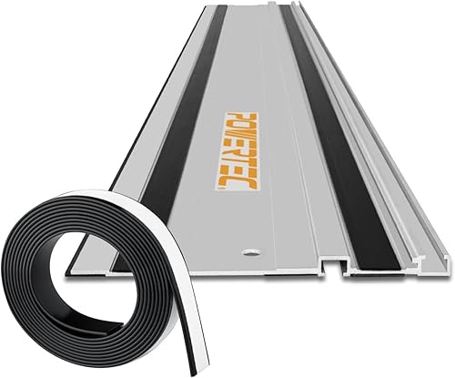 POWERTEC Kit de riel guía de sierra de riel de 55 pulgadas para Makita o Festool y riel guía Tira de repuesto