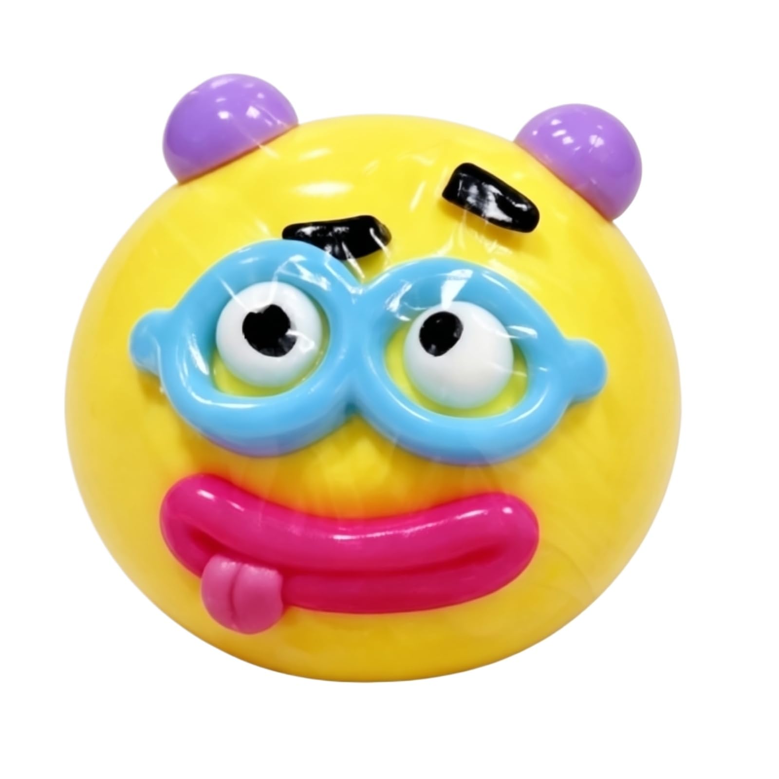 Smushers Sensory with Interchangeable Faces, Funny Curiosities Dog Face Swap Squishy Stress Balls, Soft Slow Rise Moldable Fidget Stress Relief Ball, Desk Accessory for Adults(#A 1PC)