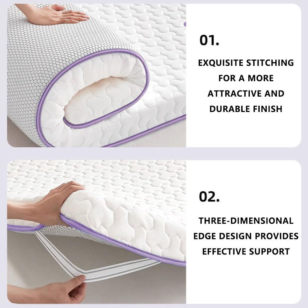 Futon, Colchon Topper Sobrecolchon Mattress Topper sobre Colchon Colchón Enrollable Green 180x200cm