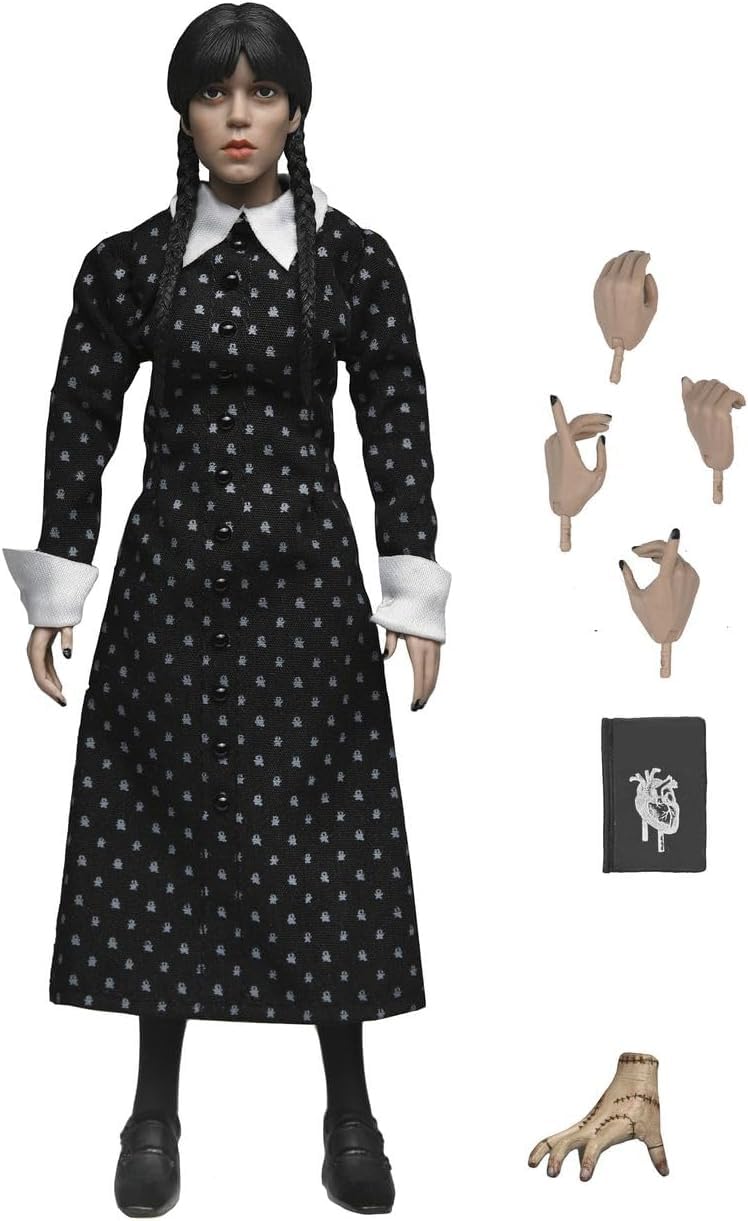 Neca Wednesday Addams Classic Dress Version Clothed Action Figure 20cm Wednesday