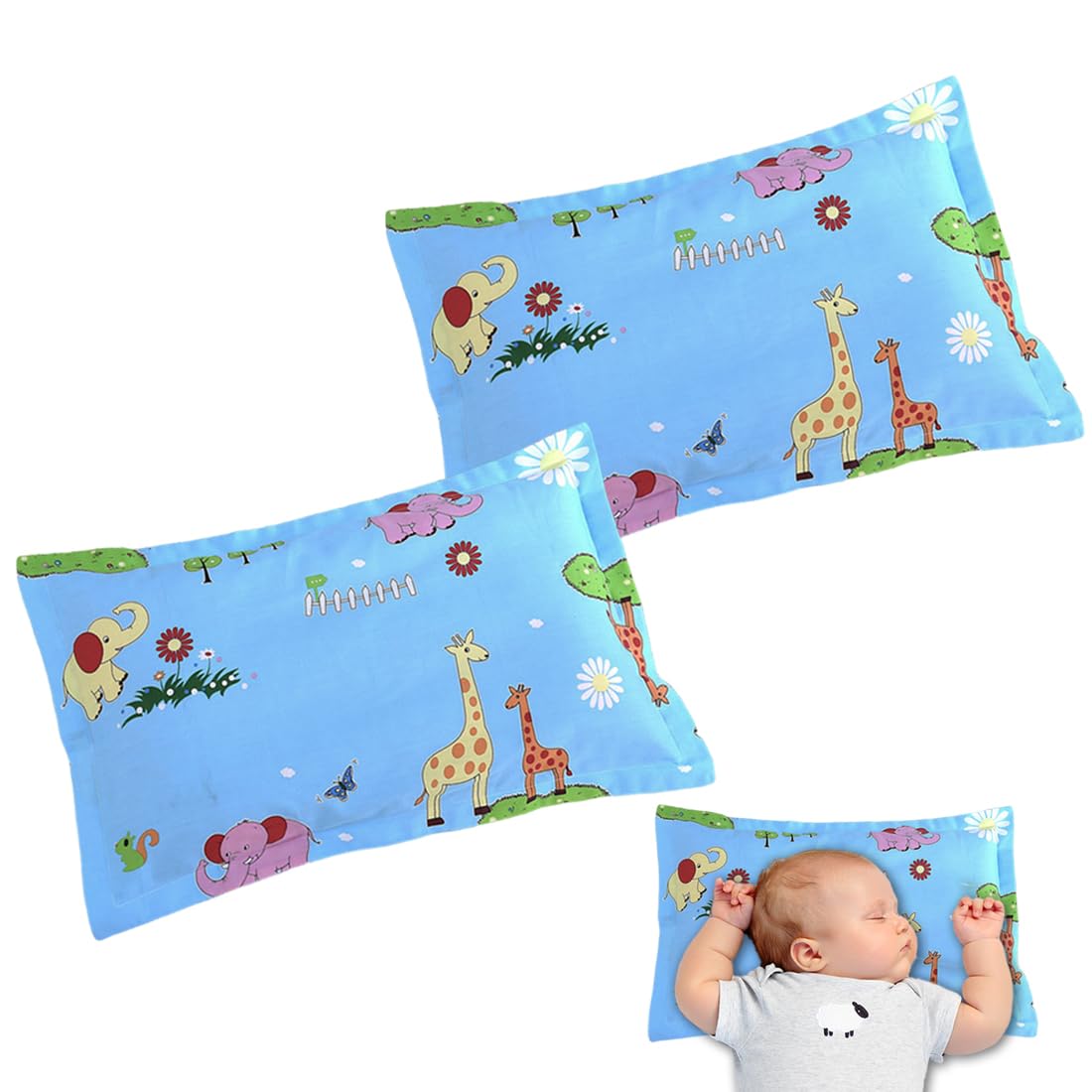 2 Piezas Fundas de Almohada, Funda Almohada Niños, 30Cm X 50Cm Funda Almohada Infantil De Viaje Suave Y Transpirable Para Niño Y Niña