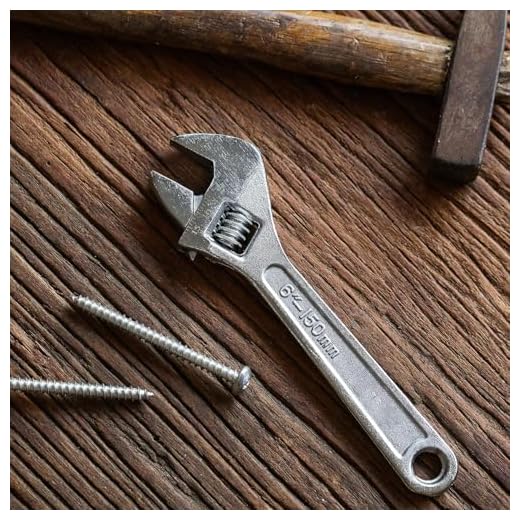 Small Wrench, Adjustable, 6 Inches, Hex-Shaped Jaw Opens To 3/4 Inch, Made From Heat Treated Carbon Steel